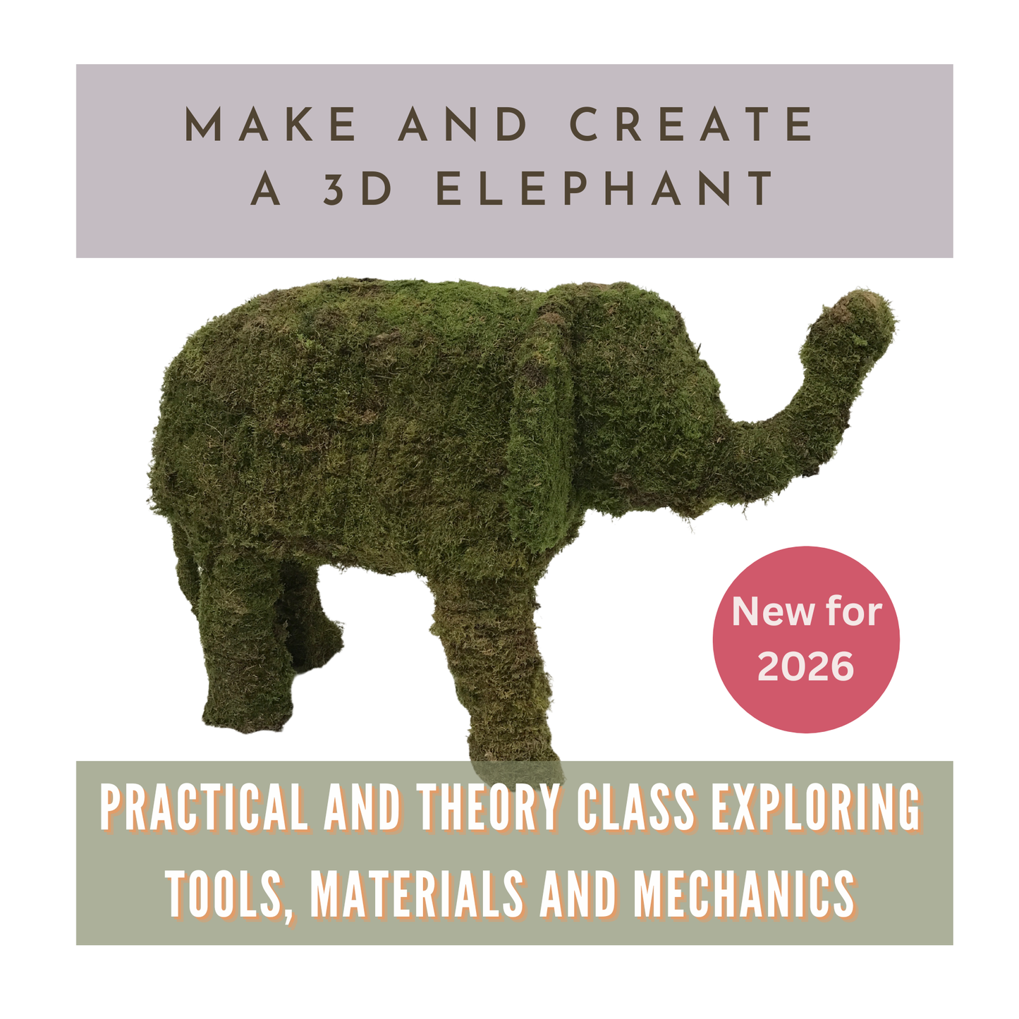 Make and create your own 3d elephant