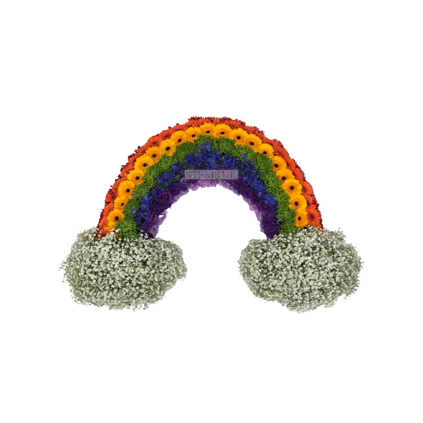 Rainbow with clouds