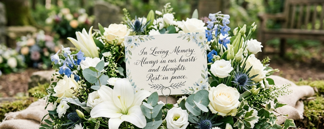 What to Write on a Funeral Flower Card
