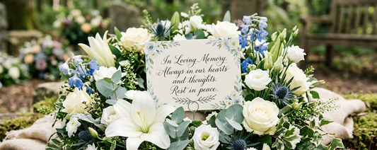 What to Write on a Funeral Flower Card