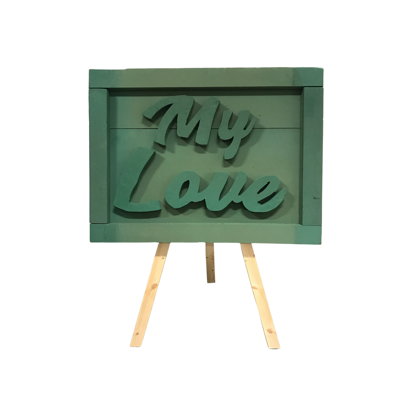 Calligraphy message board on easel