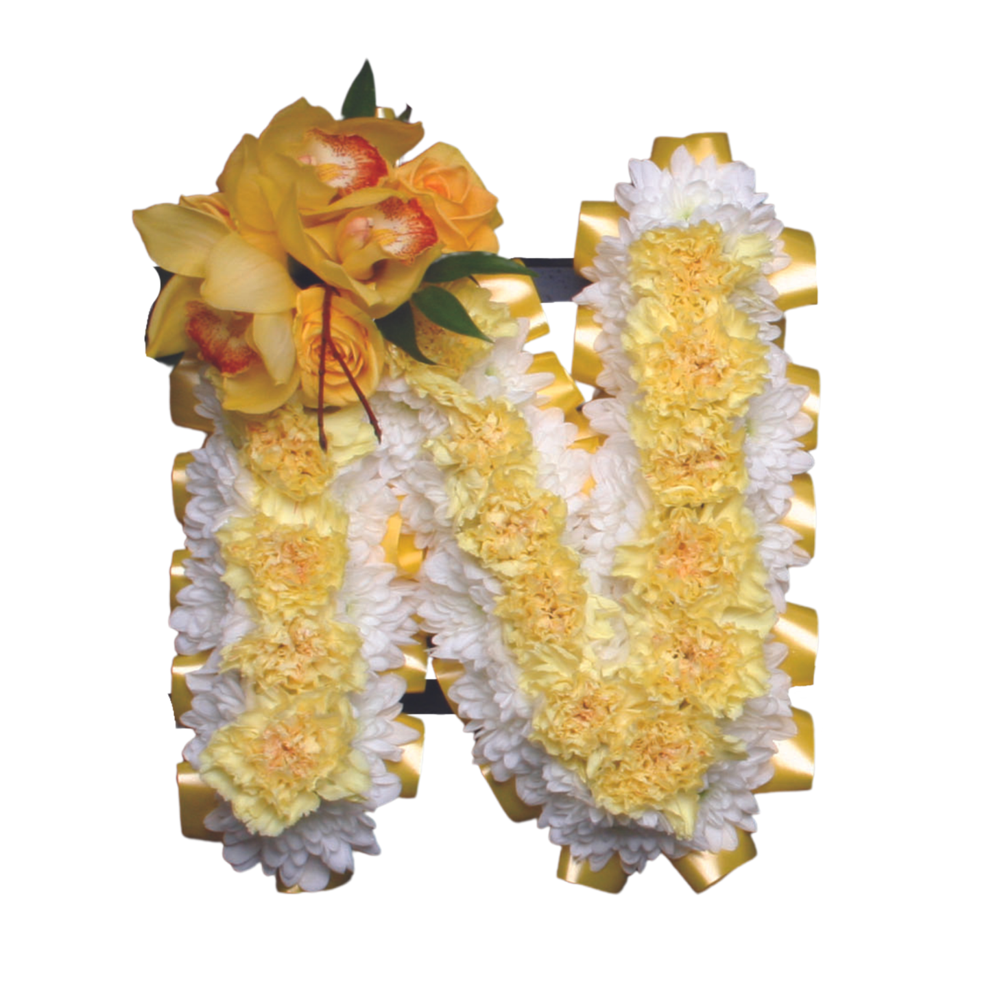 Deluxe carnation funeral letters