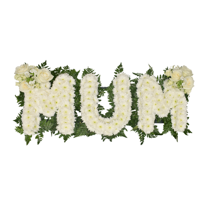 Greenery funeral letters