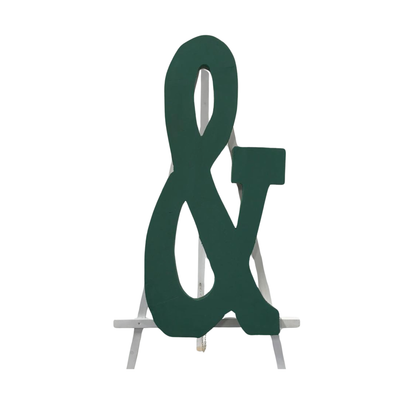 Calligraphy letters on easel
