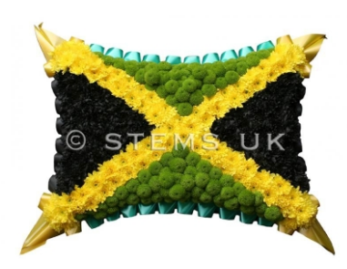 Jamaican flag pillow