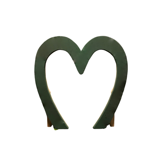 Freestanding open bottom heart