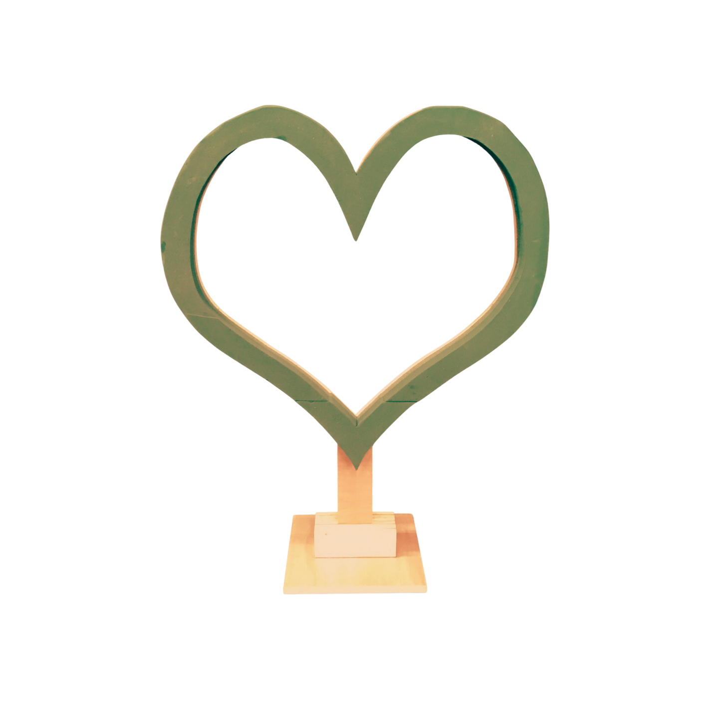 Open heart on base plate