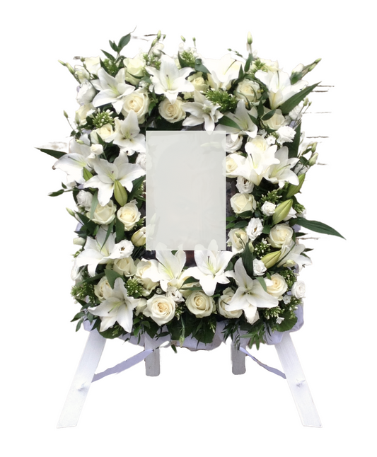 Floral picture frame