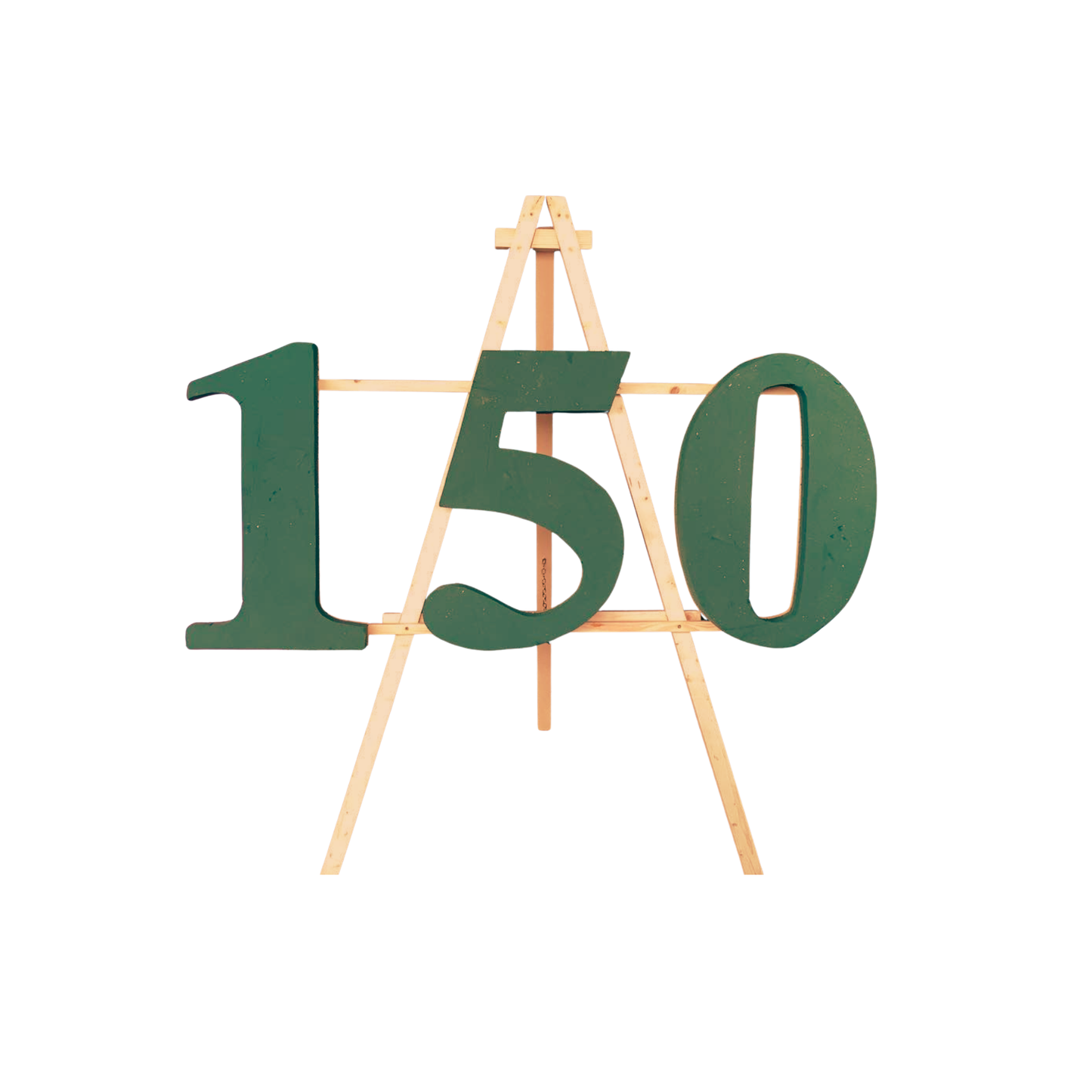 Foam numbers on easel