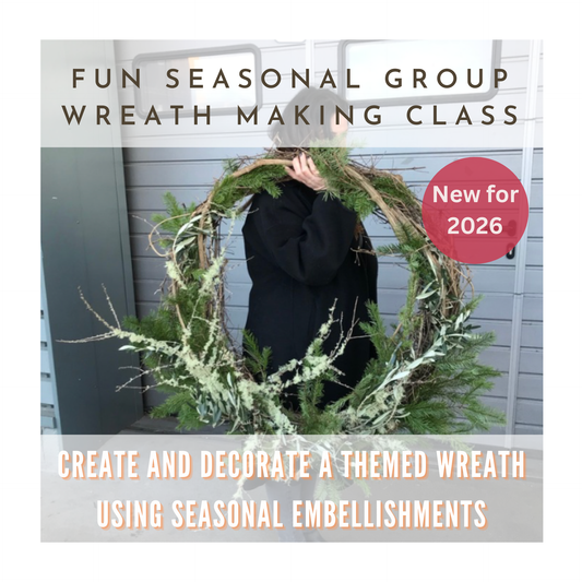 Seasonal wreath making class