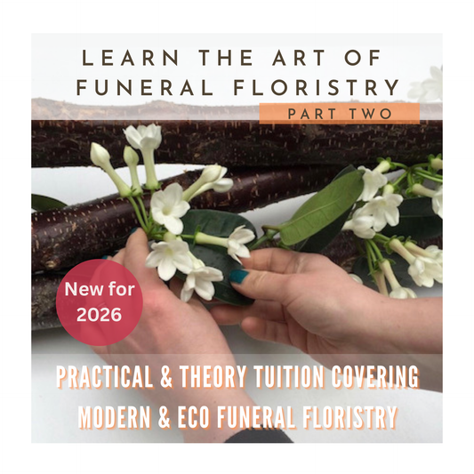 Learn the art of funeral floristry - Part two, modern & eco designs