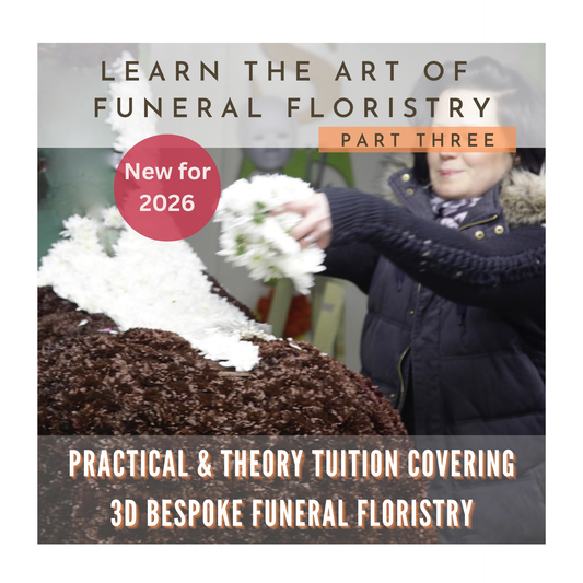 Learn the art of funeral floristry - Part three, 3d bespoke designs