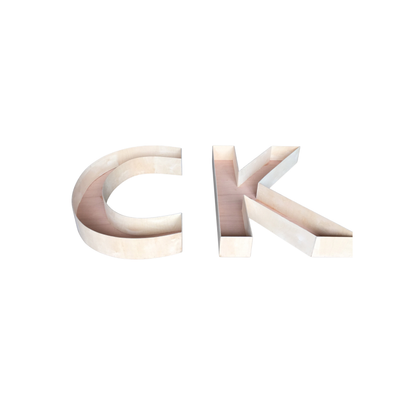 Wood encased letters