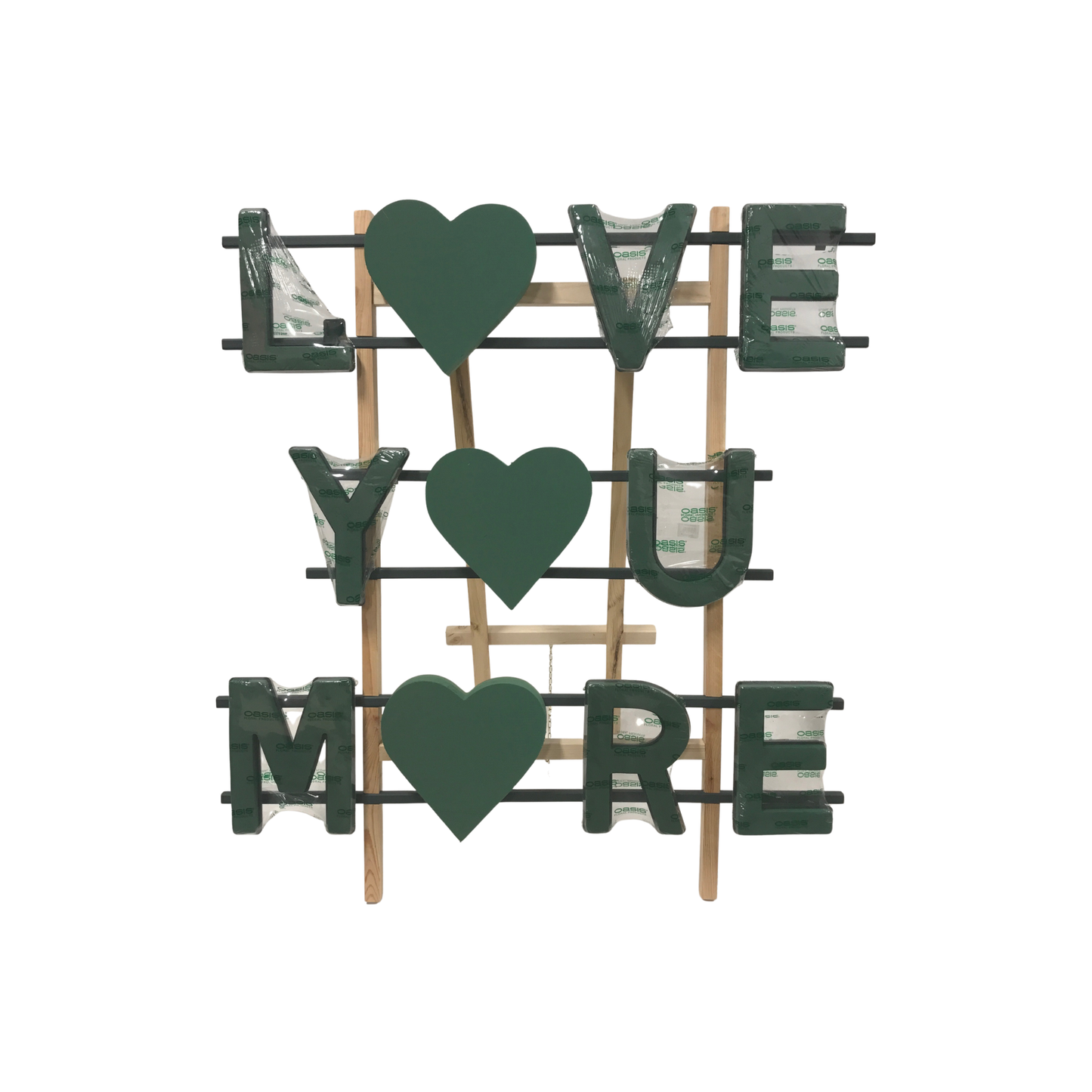 Wooden letter stands