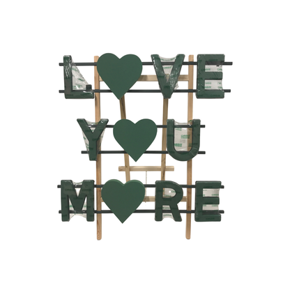 Wooden letter stands